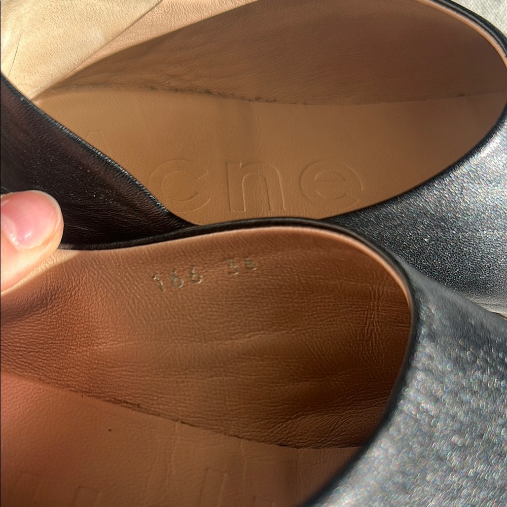 Acne Studios Amina Leather Flats - Picture 2 of 4